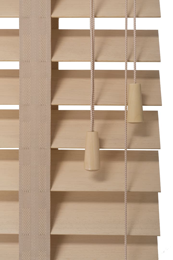 Houten jaloezieën 65mm ABACHI - Afbeelding 2