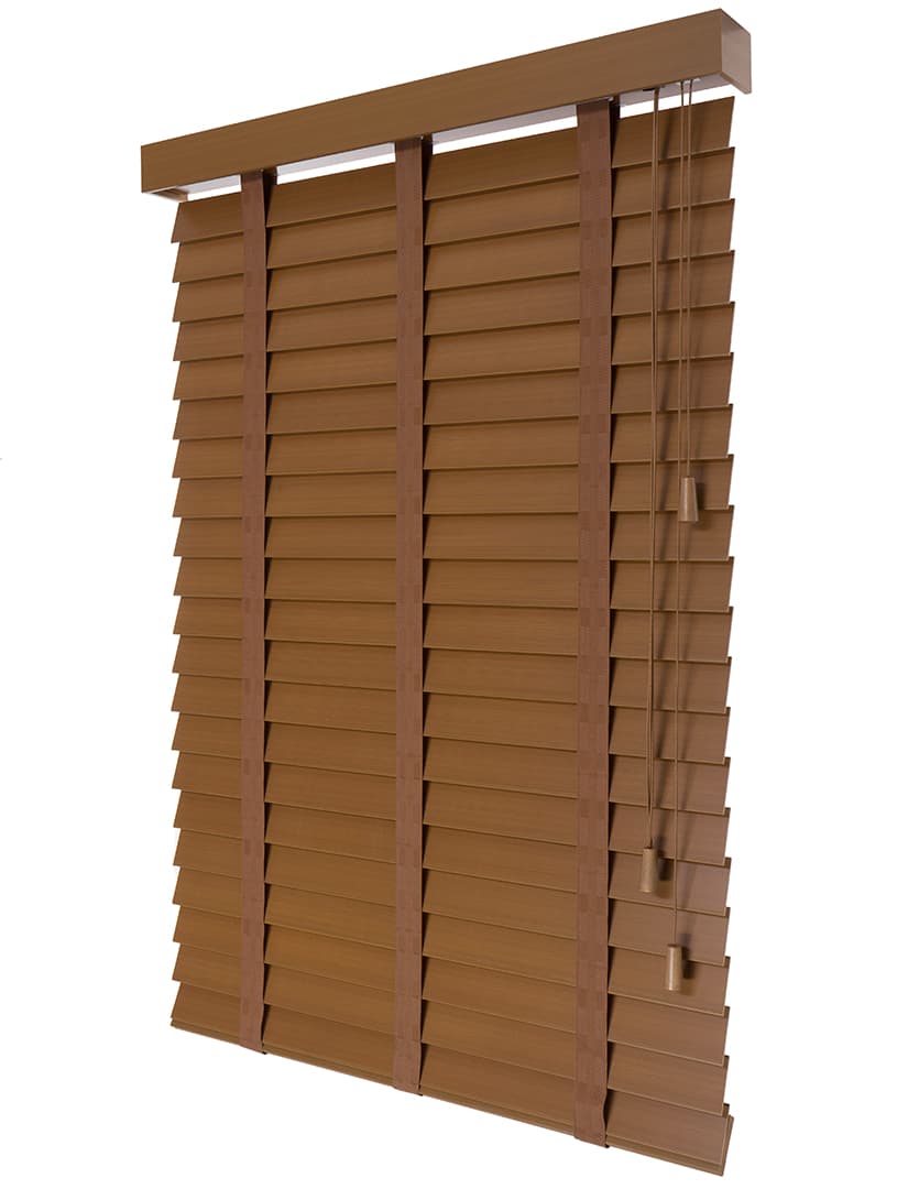 PVC Jaloezieën Faux Wood 65mm Cedro - Afbeelding 3