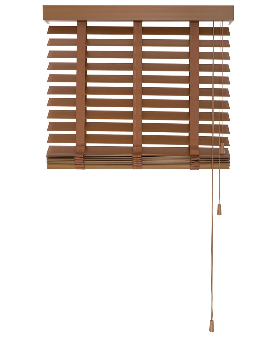 PVC Jaloezieën Faux Wood 65mm Cedro - Afbeelding 4
